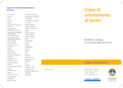 Programma - Universit&agrave; Cattolica del Sacro Cuore