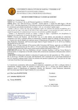 Scarica il testo della nomina - DICMaPI