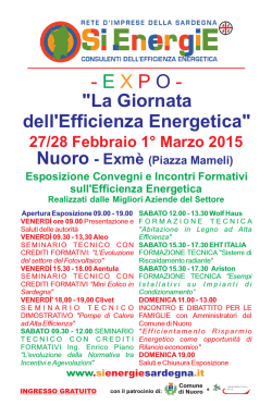 Giornata dell`Efficienza Energetica - SiEnergiE