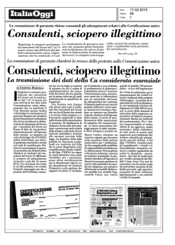 Consulenti, sciopero illegittimo