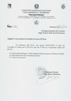 circ. n. 74 - Convitto Nazionale