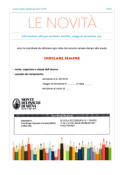 le novit&agrave; base.pages - il sito della scuola