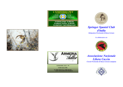 dettagli gara - Associazione Nazionale Libera Caccia