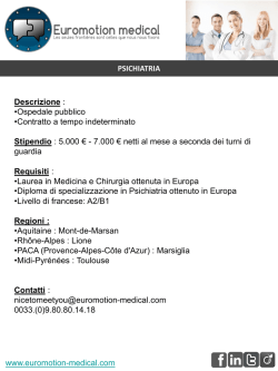 Pschiatria - Ordine dei Medici di Campobasso