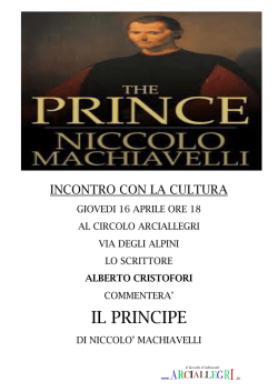 IL PRINCIPE - ARCIALLEGRI