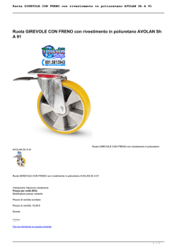 Ruota GIREVOLE CON FRENO con rivestimento in