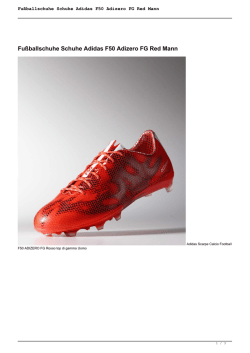 Fußballschuhe Schuhe Adidas F50 Adizero FG Red