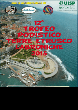 12° trofeo podistico - volantino