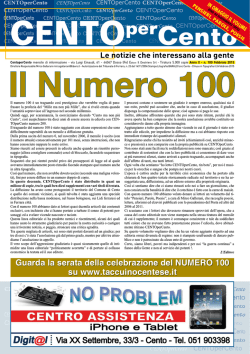 scarica il numero 100 di CENTOperCento