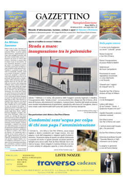 GAZZETTINO - Ses Editoria Genova