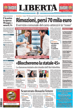 Scarica il PDF della prima pagina di oggi