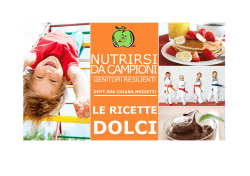 Nutrirsi da campioni - Dott.ssa Chiara Mezzetti: biologa nutrizionista