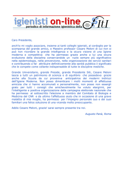 leggi l`intera nota - Igienisti on-line