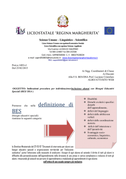 Indicazioni procedura per individuazione/inclusione alunni con