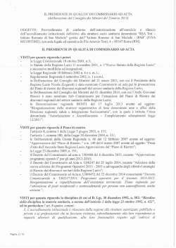 (deliberazione del Consiglio dei Ministri del