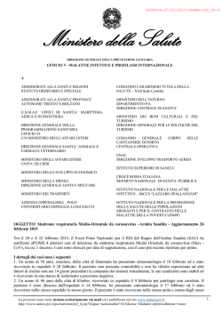 Sindrome respiratoria Medio-Orientale da coronavirus