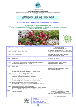 LocandinaMalattieRare - AISED - Associazione Italiana Sindrome di