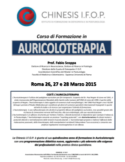 brochure informativa - Associazione CHINESIS