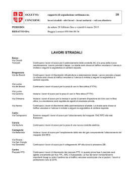 Cantieri - Citt&agrave; di Lugano