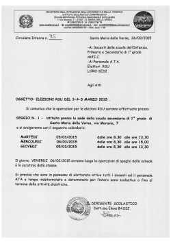 MINISTERO DELL`ISTRUZIONE DELL`UNIVERSITA E DELLA