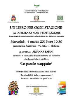 Le parole scappate - Comune di Medicina