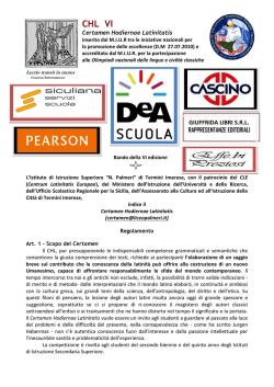 CHL VI edizione - IISS Nicolò Palmeri