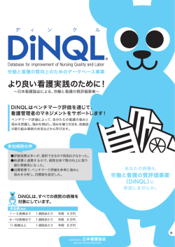 労働と看護の質評価事業 （DiNQL）に