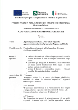 Programma del corso - CPIA Gallarate
