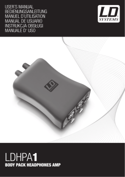 Manuel d`utilisation