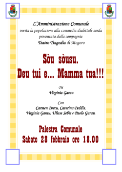 commedia - Comune di Morgongiori