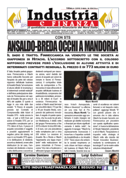 Industria e finanza 25 febbraio 2015