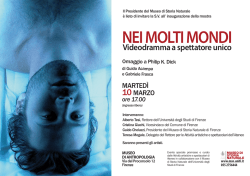 Nei molti mondi_invito - Museo di Storia Naturale