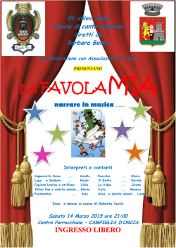 LA FAVOLA MIA - Campiglia d`Orcia