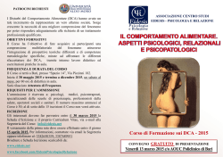 Brochure CORSO DCA Eidesis 2015