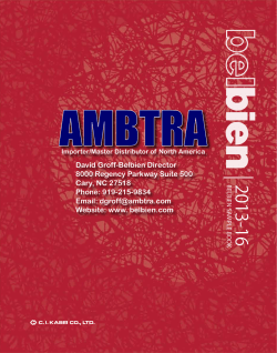 David Groff-Belbien Director 8000 Regency Parkway Suite 500 Cary