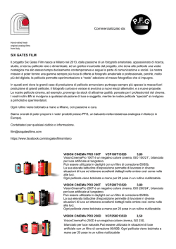 Commercializzato da - pfg punto foto group