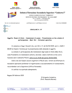 97) CIRCOLARE N. 97 D Domande esami stato