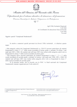 miur.aoodgsip.registro_ufficiale(u). - Ufficio scolastico regionale per