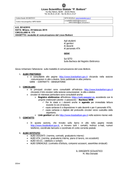circolare_173_modalit&agrave; di comunicazione del Liceo Bottoni