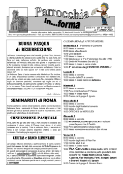GIORNALINO di MARZO - parrocchiapiedimonte