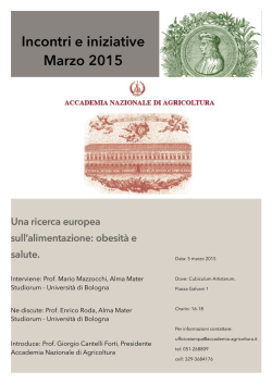 Incontri e iniziative Marzo 2015 - Unibo Magazine
