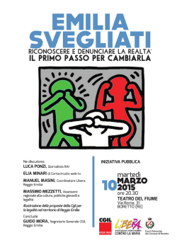 iniziativa legalit&agrave;: Emilia Svegliati. Riconoscere e denunciare la