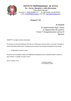 Circolare n. 130 Assemblea Straordinaria V D