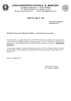 Open-Day Politecnico di Milano