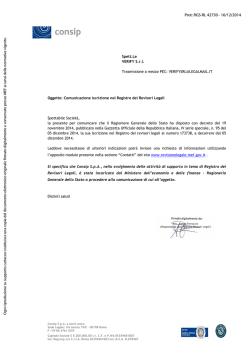 Iscrizione Registro dei Revisori Legali