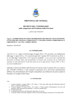 PROVINCIA DI VENEZIA