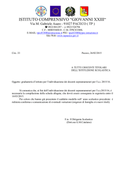 ISTITUTO COMPRENSIVO &ldquo;GIOVANNI XXIII&ldquo;