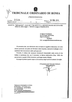 Untitled - Ordine degli Avvocati di ROMA