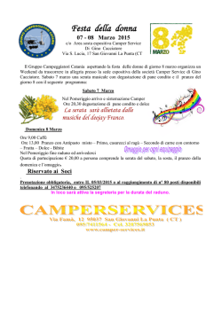 Festa della donna - Gruppo Campeggiatori Catania