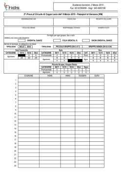 Modulo Danze Orientali